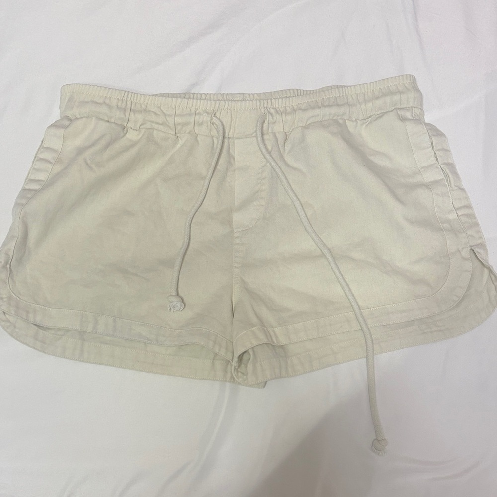 Altar'd State Cream Athletic Shorts